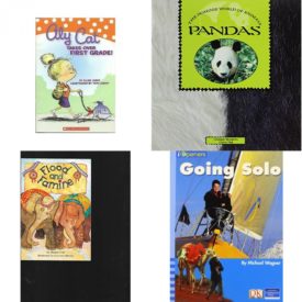 Children's Fun & Educational 4 Pack Paperback Book Bundle (Ages 6-12): Aly Cat Takes Over First Grade, PANDAS Dominie World of Animals, Comprehension Power Readers Flood and Famine Grade 3 Single 2004c, IOPENERS GOING SOLO SINGLE GRADE 5 2005C