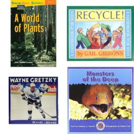Children's Fun & Educational 4 Pack Paperback Book Bundle (Ages 6-12): Language, Literacy & Vocabulary - Reading Expeditions Life Science/Human Body: A World of Plants Language, Literacy, and Vocabulary - Reading Expeditions, Recycle!: A Handbook for Kids, Wayne Gretzky, Monsters of the Deep Dominie Marine Life Young Readers