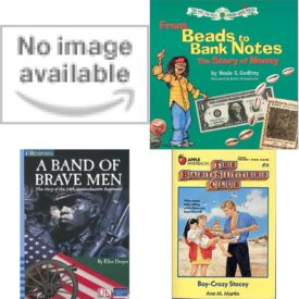 Children's Fun & Educational 4 Pack Paperback Book Bundle (Ages 6-12): Thurgood Marshall People Who Made a Difference People Who Made a Difference, Common Cents: From Beads to Bank Notes One and Only Common Cents Modern Curriculum, IOPENERS A BAND OF BRAVE MEN: STORY OF THE 54TH REGIMENT SINGLE GRADE 5 2005C, Boy-Crazy Stacey Baby-Sitters Club
