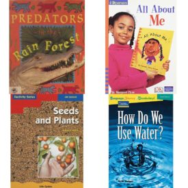 Children's Fun & Educational 4 Pack Paperback Book Bundle (Ages 6-12): Predators in the Rain Forest Deep in the Rain Forest, IOPENERS ALL ABOUT ME SINGLE GRADE 2 2005C, SEEDS AND PLANTS Dominie Factivity, Language, Literacy & Vocabulary - Reading Expeditions Earth Science: How Do We Use Water? Language, Literacy, and Vocabulary - Reading Expeditions