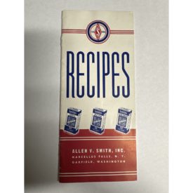 Allen V. Smith, Inc. Recipes (Paperback)(New Old Stock)