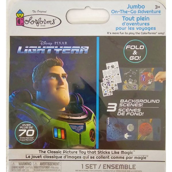 Colorforms Disney Pixar Lightyear Jumbo On-The-Go Adventure Ages 3+