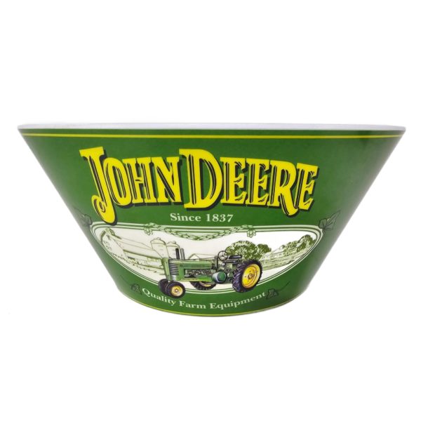 John Deere Since 1837 Melamine Serving Bowl 10" Moline, Illinois