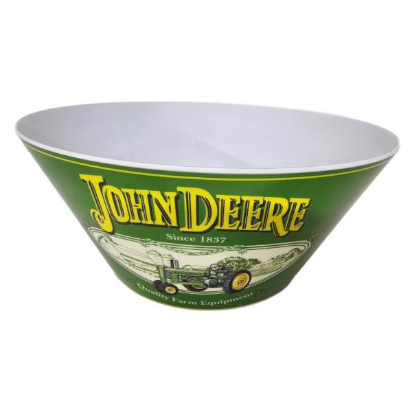 John Deere Since 1837 Melamine Serving Bowl 10" Moline, Illinois