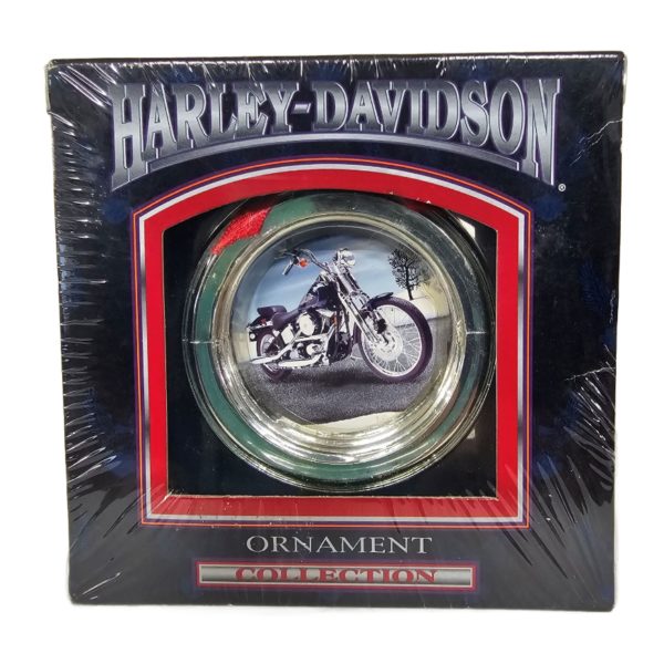 1999 Cavanaugh Collectible Harley Davidson Gas Cap Christmas Ornament - Live To Ride