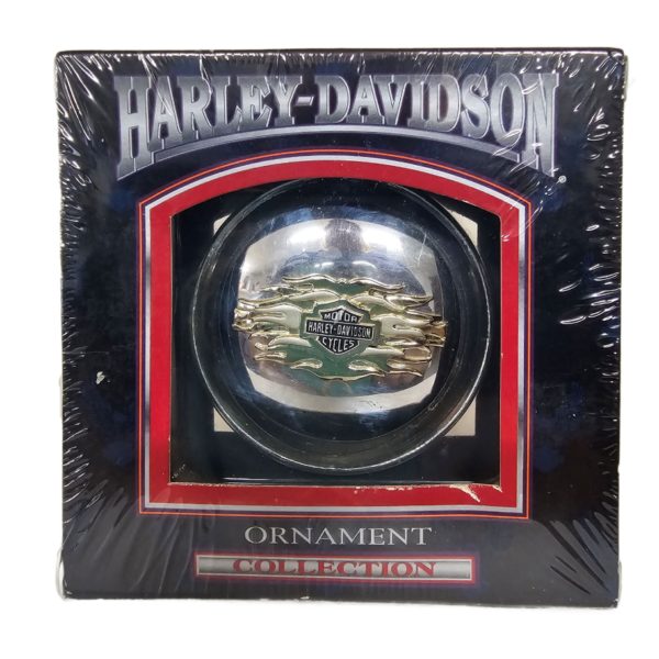 1999 Cavanaugh Collectible Harley Davidson Gas Cap Christmas Ornament - HDMC Logo/Electra Glide Ultra Classic