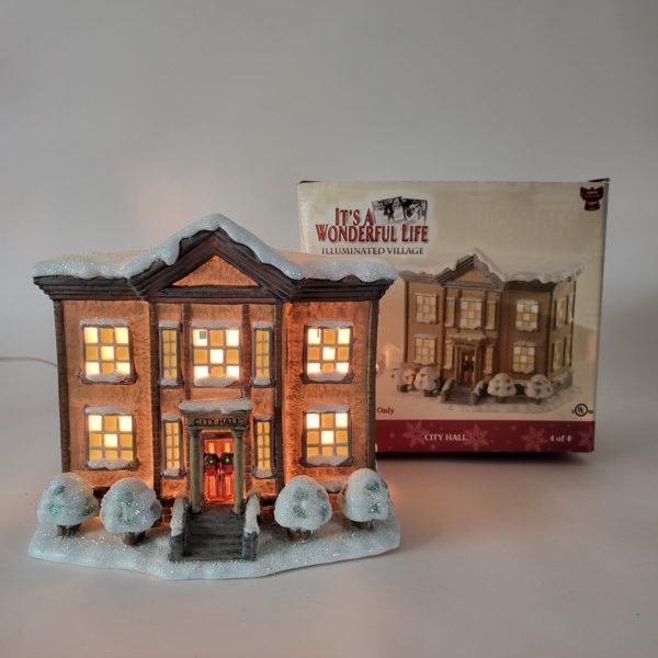 It's a Wonderful Life Illuminated Village Series II City Hall No. 113060