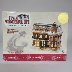It's a Wonderful Life Illuminated Village Series I 320 Sycamore  No. 109406