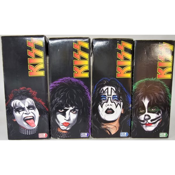 KISS Band Soundalikes Animated 4 Figure Set 12" Sound & Move Gene Ace Paul Peter