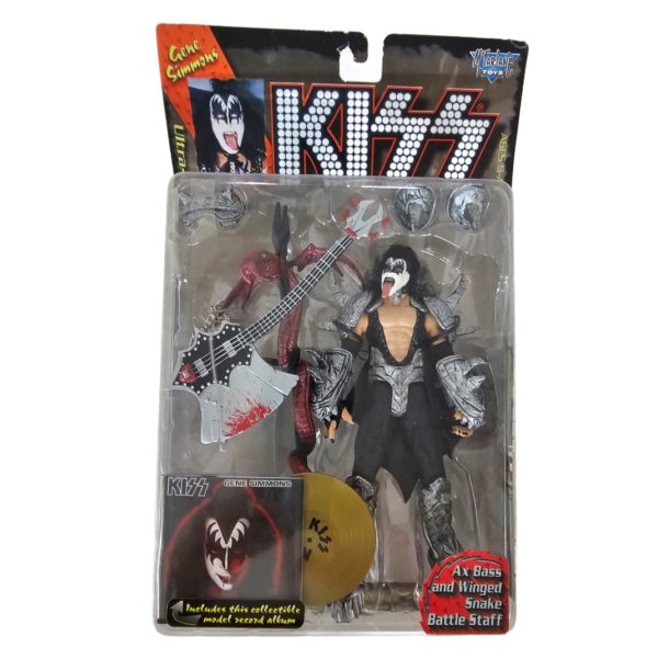 1997 McFarlane KISS Gene Simmons Ultra Action Figure 7 Inch w/ Mini Record Album