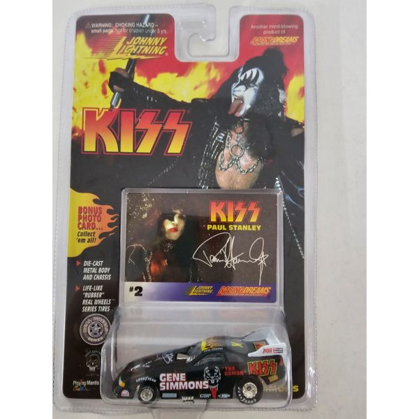 Johnny Lightning KISS Gene Simmons 1:64 Diecast Car w/PAUL STANLEY STARCHILD Photo Card #2