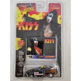 Johnny Lightning KISS Gene Simmons 1:64 Diecast Car w/GENE LETTIN IT ALL HANG OUT Photo Card #18