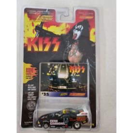 Johnny Lightning KISS Gene Simmons 1:64 Diecast Car w/THE CROWD GOES WILD Photo Card #35