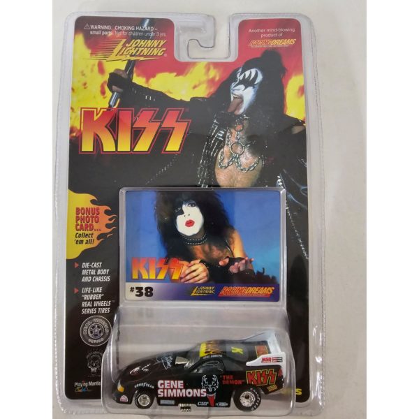 Johnny Lightning KISS Gene Simmons 1:64 Diecast Car w/PAUL LOOKIN GOOD Photo Card #38