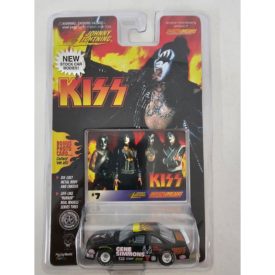 Johnny Lightning KISS Gene Simmons 1:64 Diecast Car w/ROCK N ROLLS HOTTEST QUARTET Photo Card #7