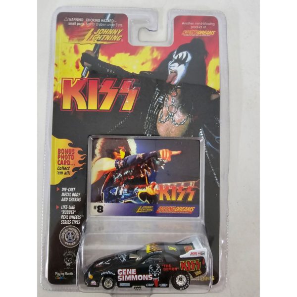 Johnny Lightning KISS Gene Simmons Racing Dreams 1:64 Diecast Car w/PAUL LEADS THE WAY Photo Card #8