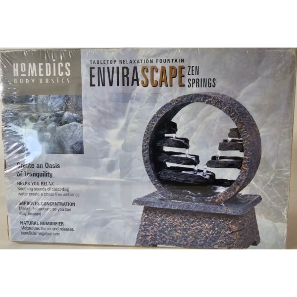 HoMedics EnviraScape Zen Springs Tabletop Relaxation Fountain