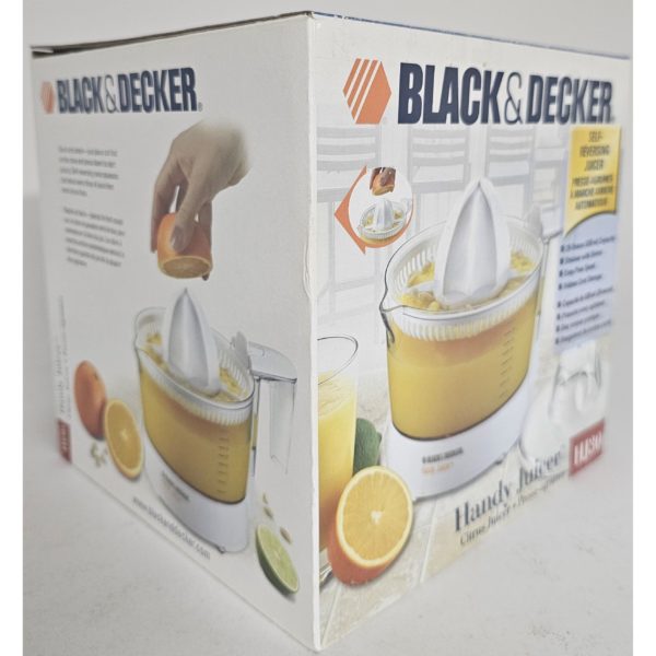 Black & Decker HJ30 Handy Electric Citrus Juicer 28oz Strainer