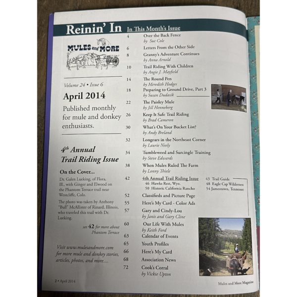 Mules and More - Apr. 2014 Vol. 24 Issue 6 (Back Issue Magazine)