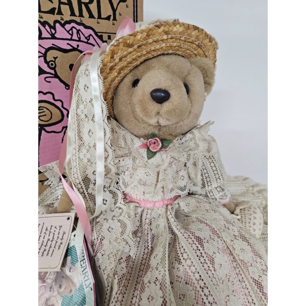 1991 Bearly People Victorian Elegance "Romance" Teddy Bear 14" in Mauve VB451