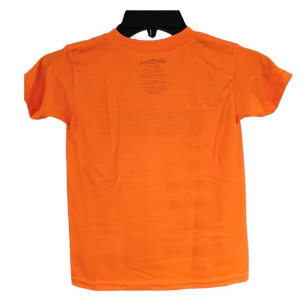 Gildan Boys The Future! Gamer Humor Graphic Tee Neon Orange Size 4/5 XS