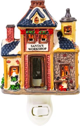 Santas Workshop Porcelain Night Light