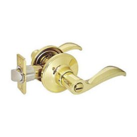 Prosource Polished Brass Lever Entry Lockset Keyed