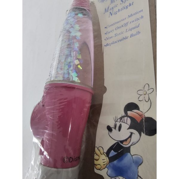 Disney Minnie Mouse Magic Sparkle Motion Lava Bubble Night Light