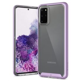 Samsung Galaxy S20 Plus Case Skyfall Flex Clear Back / Lavender Purple Trim