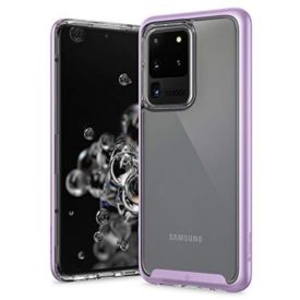 Caseology Skyfall Flex for Samsung Galaxy S20 Ultra Case (2020) - Clear and Flexible - Lavender Purple