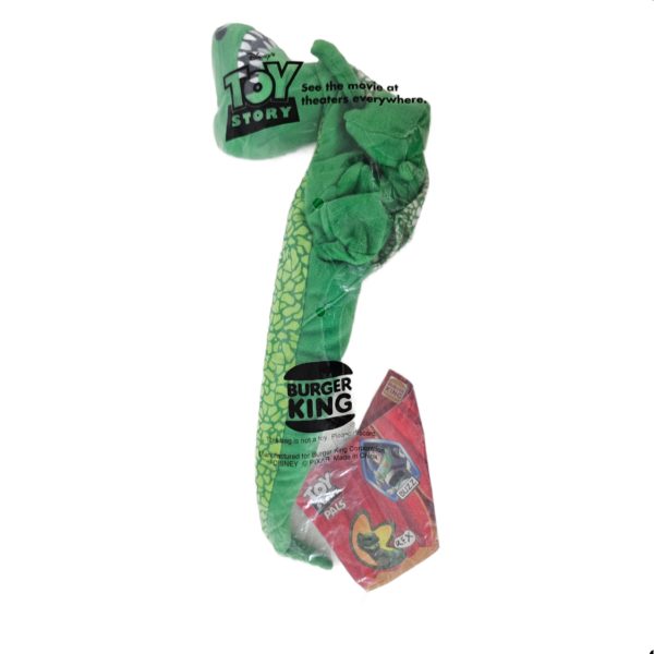 1995 Disney Burger King Toy Story Pals Dinosaur Rex (T-Rex) Hand Puppet PLUSH 14”