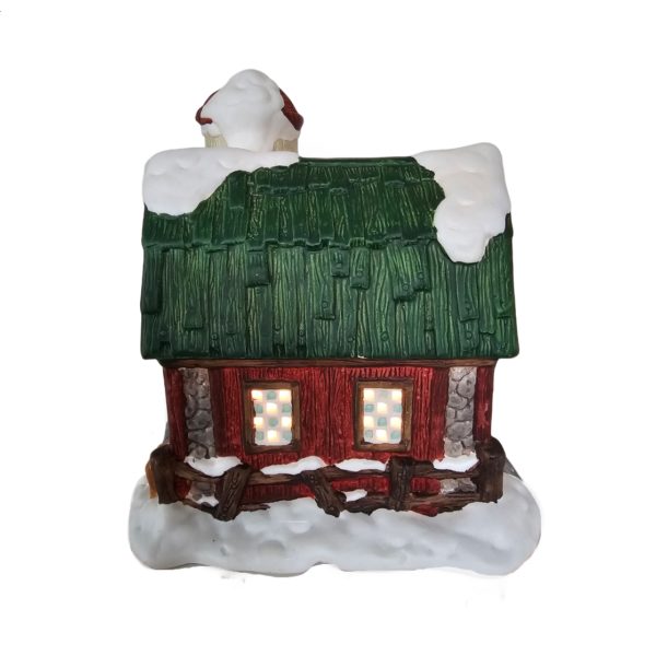 1996 Dickens Collectables BARN WITH SILO TOWNE SERIES Christmas Village HOUSE