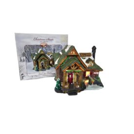 2004 Christmas Streets Collection FROSI'S ICE HOUSE Lighted Porcelain Village House