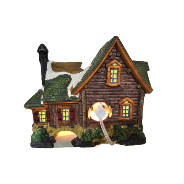 2004 Christmas Streets Collection FROSI'S ICE HOUSE Lighted Porcelain Village House