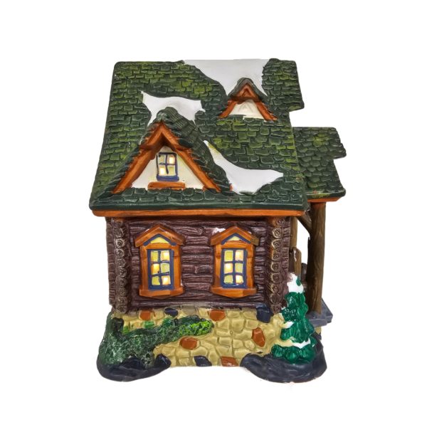 2004 Christmas Streets Collection FROSI'S ICE HOUSE Lighted Porcelain Village House