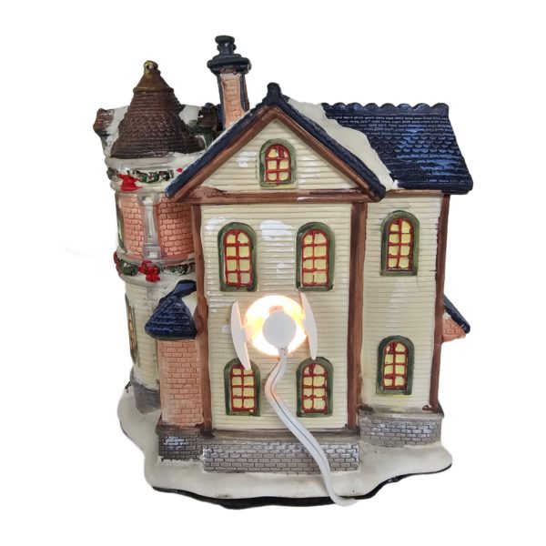 2008 Traditional Vintage Collection VICTORIAN HOUSE Lighted Porcelain Village Window