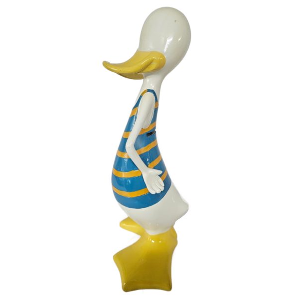Vintage 1980's FIB Burton & Burton Ceramic Duck Coin Bank Beach Theme