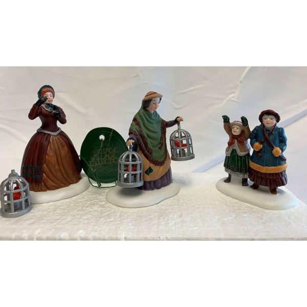 Dept 56 Heritage Village Accessory The Bird Seller Figurine Set 5803-3