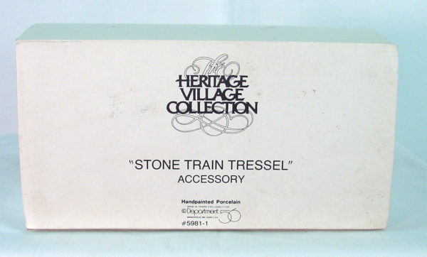 Dept 56 Heritage Village Accessory Stone Train Tressel 5981-1