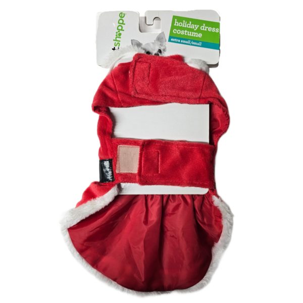 Petshoppe SANTA Red Holiday Size XS Small Dog Pet Costume Christmas 9-13"