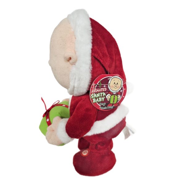 Macy's 2011 Animated Santa Baby Plush Doll Sings "Santa Baby" by Sound N Light Animatronics