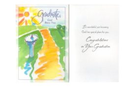 Graduation Greeting Card Religious