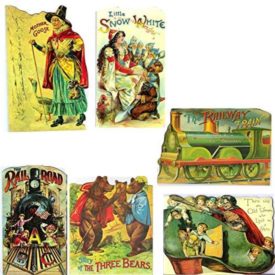 Vintage Antique Look Childrens Classic Fairy-Tales Books - Gift Book Bundle [6 piece]