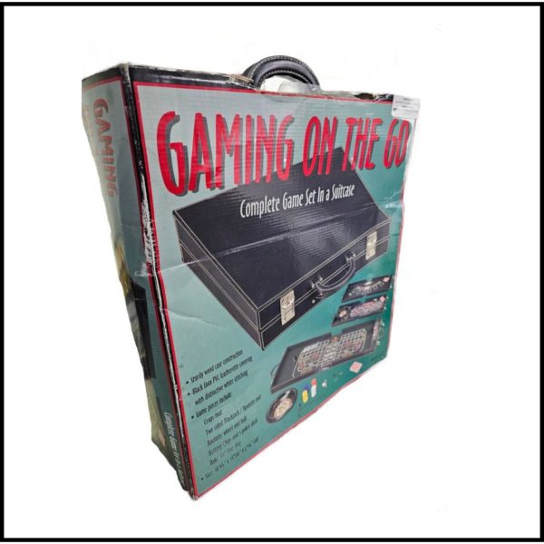 Gaming On The Go - Complete Adult Gaming Set In a Suitcase Craps, Roulette, Blackjack, Poker