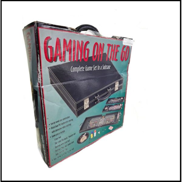 Gaming On The Go - Complete Adult Gaming Set In a Suitcase Craps, Roulette, Blackjack, Poker
