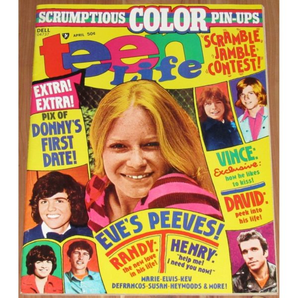 Teen Life Eve Plumb, Fonzie, David Cassidy, Donny Osmond, More April 1975 (Collectible Single Back Issue Magazine)
