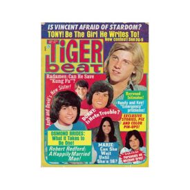 Tiger Beat Donny, Marie, Randy, Vincent, Tony - October 1974 (Collectible Single Back Issue Magazine)