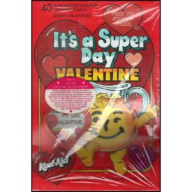 Vintage 1987 Valentine's Day Cards "Kool-Aid Super Day Valentine" 40 Count by Grand Award