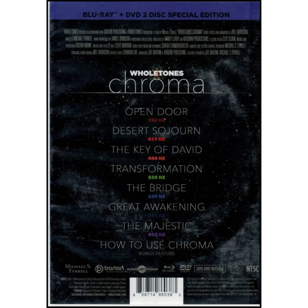 Wholetones: Chroma Hz Frequency Healing (Blu-ray + DVD 2-Disc) (DVD)