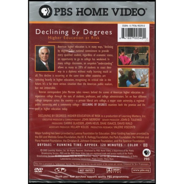 Declining by Degrees: Higher Education at Risk (DVD)